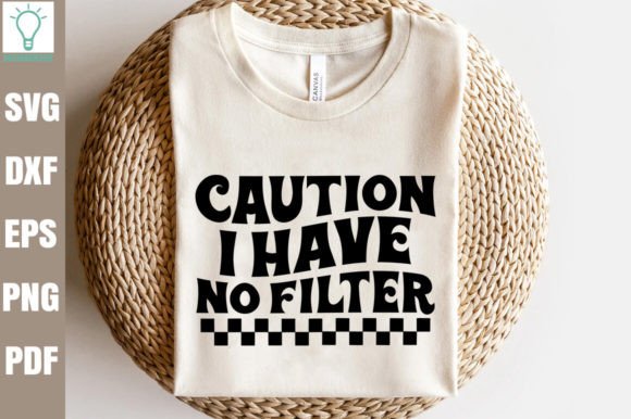 Caution I Have No Filter Retro SVG Review