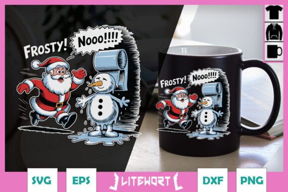 Frosty Nooo Funny Christmas Quotes SVG Review