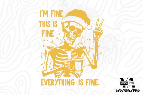 Funny Christmas Skeleton SVG PNG Review
