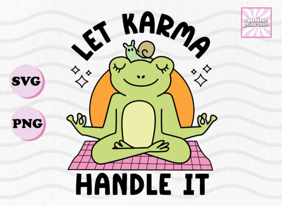 Let Karma Handle It Funny Yoga Frog Svg Review