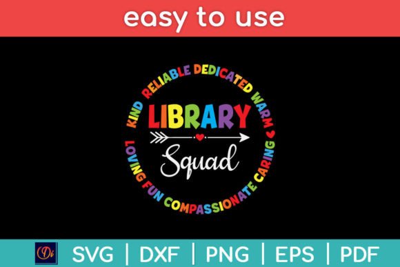 Library Squad Funny School Librarian Svg Review