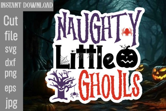 Naughty Little Ghouls SVG Cut File Review